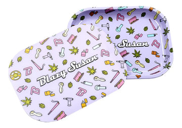 Cenicero Charola Con Tapa Purple Icon Chica Blazy Susan