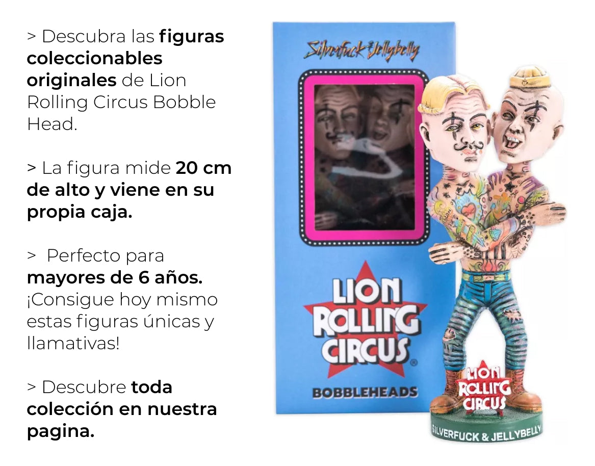 Muñeco Silverfuck & Jellybelly Coleccion Lion Rolling Circus
