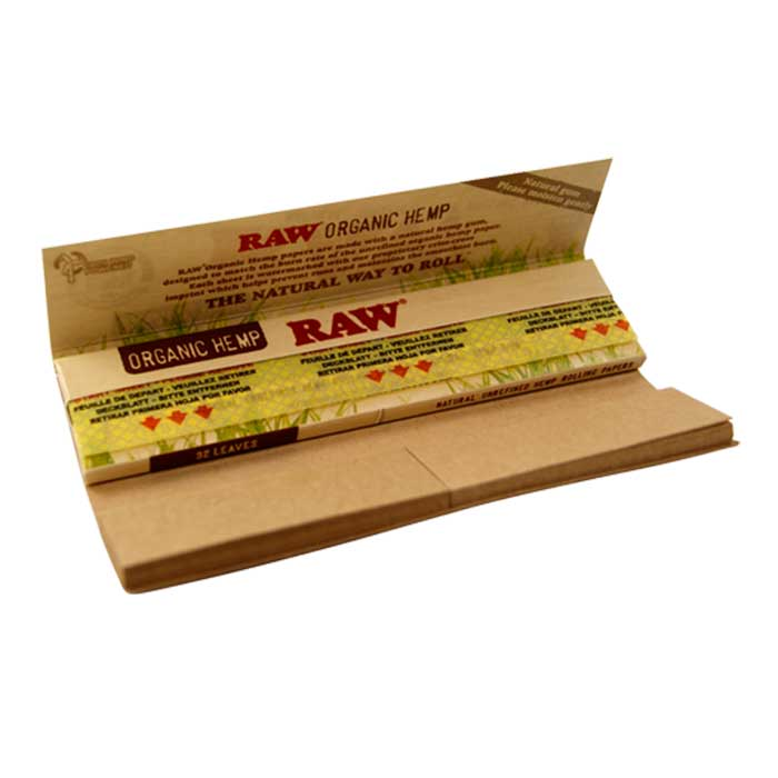a package of organic Hemp Raw Rolling Papers.
