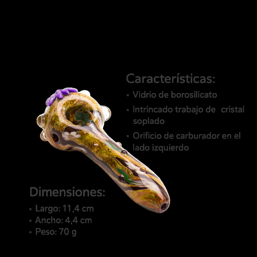 Bong Empire Glassworks Pipa Viola Butterfly