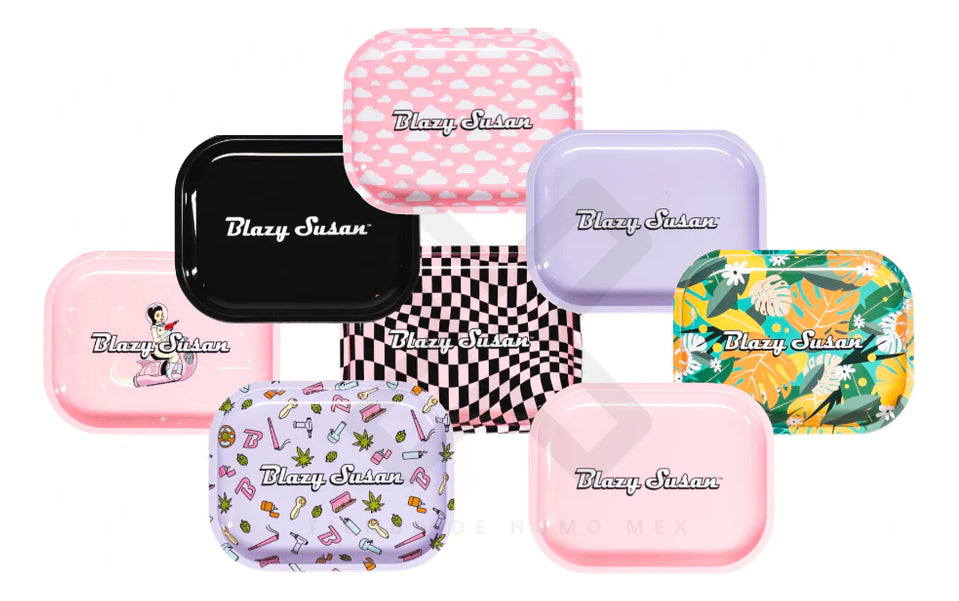 Cenicero Charola Con Tapa Pink Clouds Mediana Blazy Susan