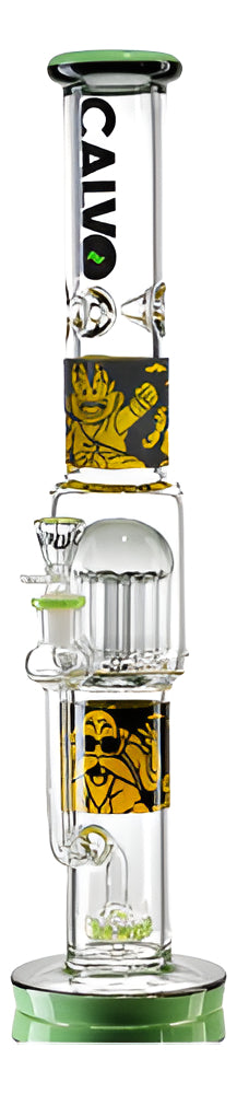 Bong Calvo Glass Tubo Recto Arbol Perc Version Dragon Ball