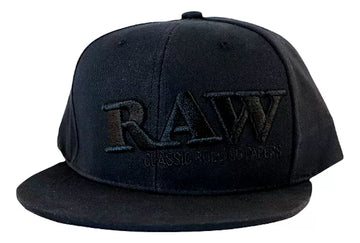 Gorra Raw Poker Hat Edición Black On Black Plana