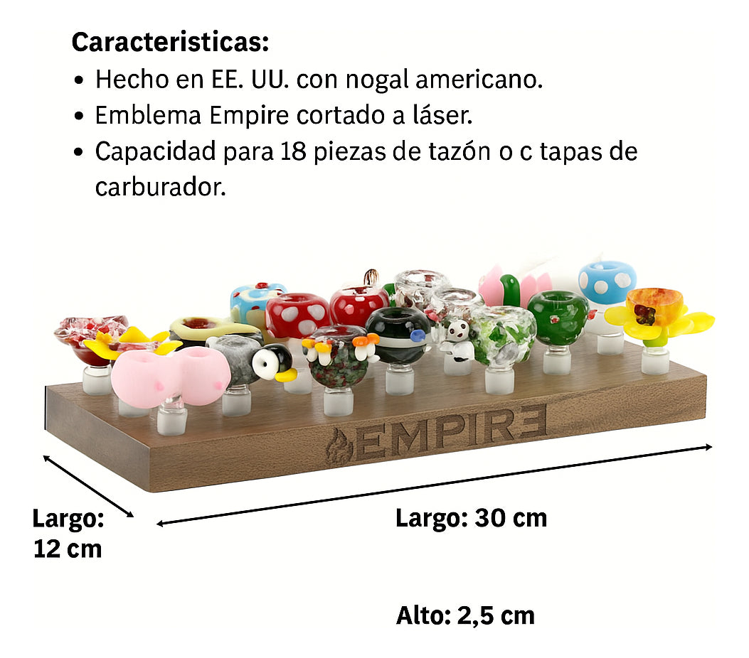 Exhibidor Para Bong De Madera Empire Glassworks