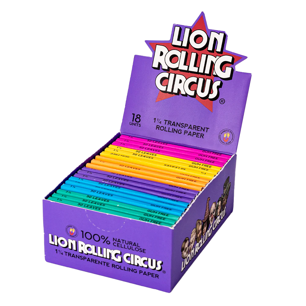 Papel de Liar Celulosa 1 1/4 50 Hojas por Paquete Lion Rolling Circus