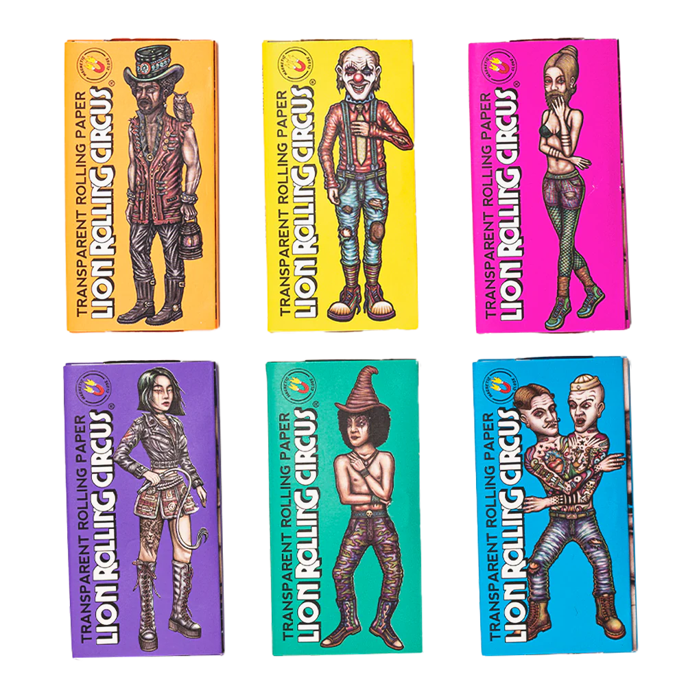 Papel de Liar Celulosa 1 1/4 50 Hojas por Paquete Lion Rolling Circus