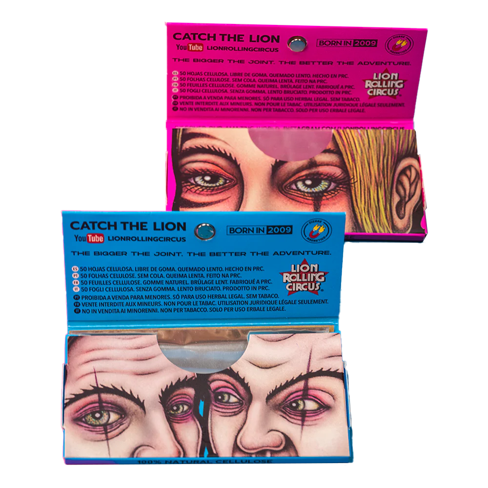 Papel de Liar Celulosa 1 1/4 50 Hojas por Paquete Lion Rolling Circus
