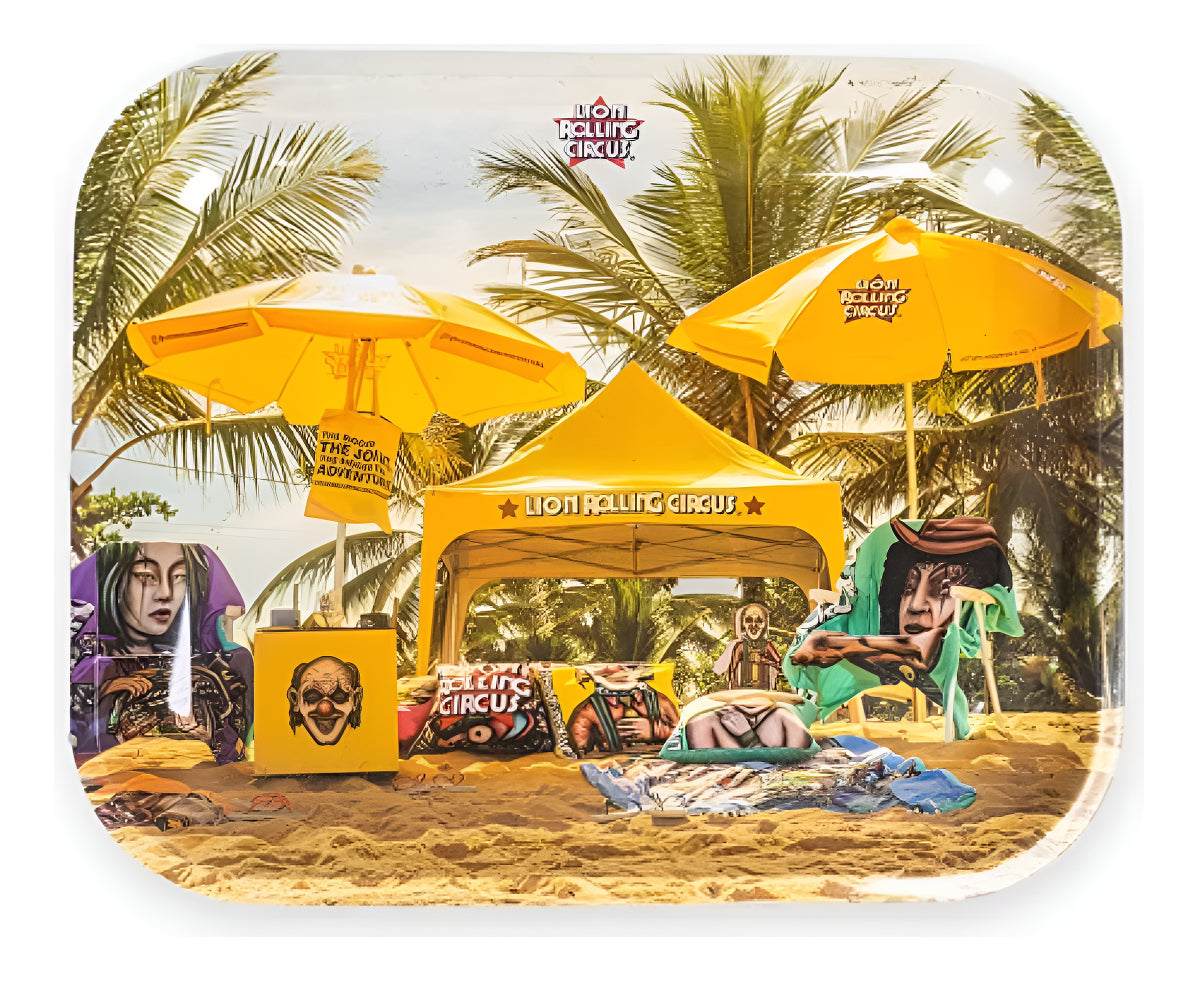 Charola Rolar Metal Bandeja Grande Lion Rolling Circus