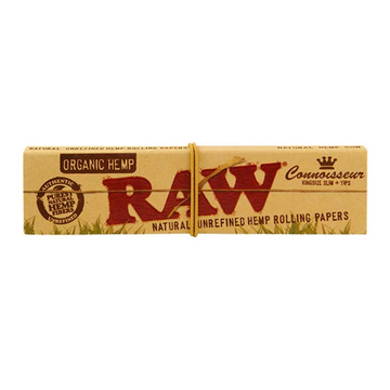 a package of organic Hemp Raw Rolling Papers.