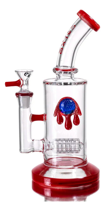 Bong Calvo Glass Rig Implosion Con Percolacion Red 21 Cm