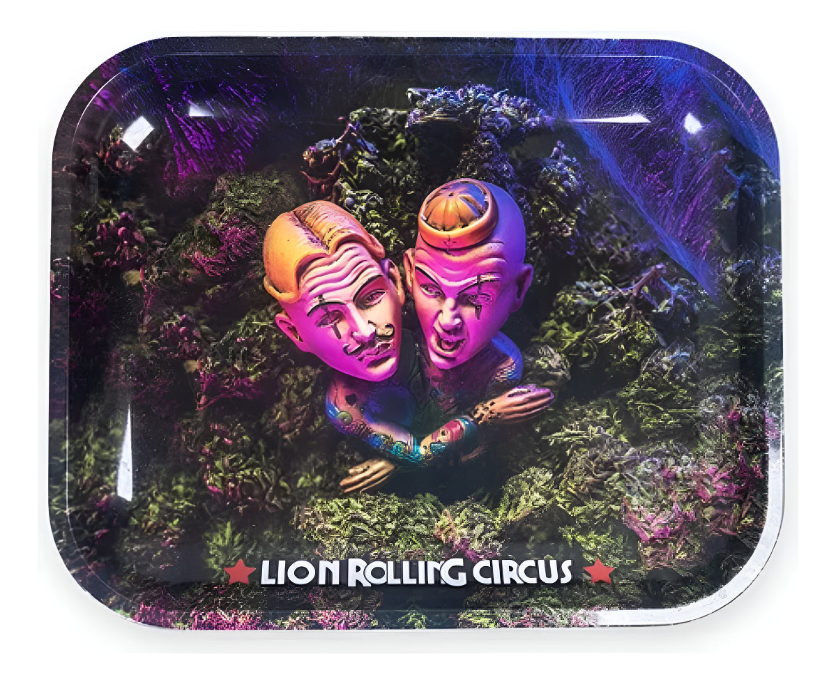 Charola Rolar Metal Bandeja Grande Lion Rolling Circus