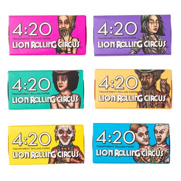 Papel de LIar Celulosa 1 1/4 420 Hojas por Paquete Lion Rolling Circus