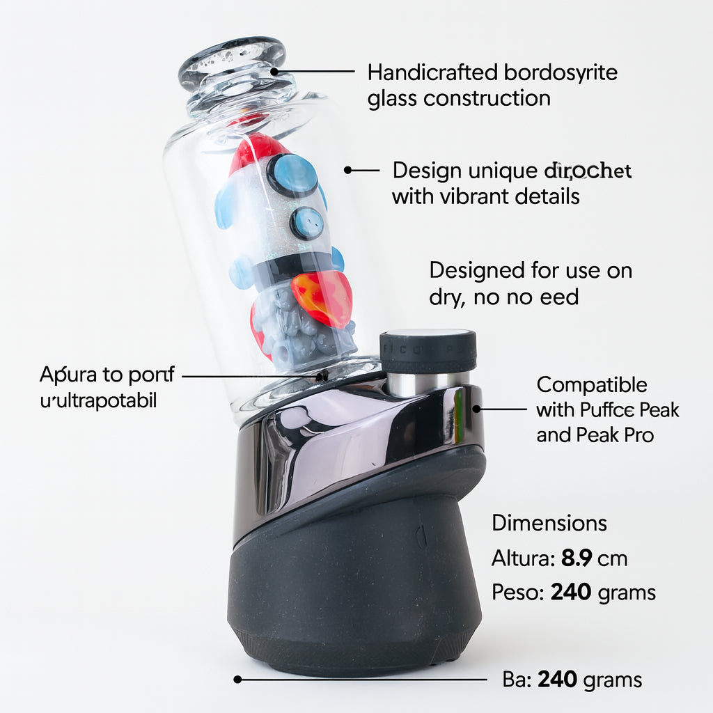 Bong Empire Glassworks Puffco Peak Cohete Brilla En La Osc