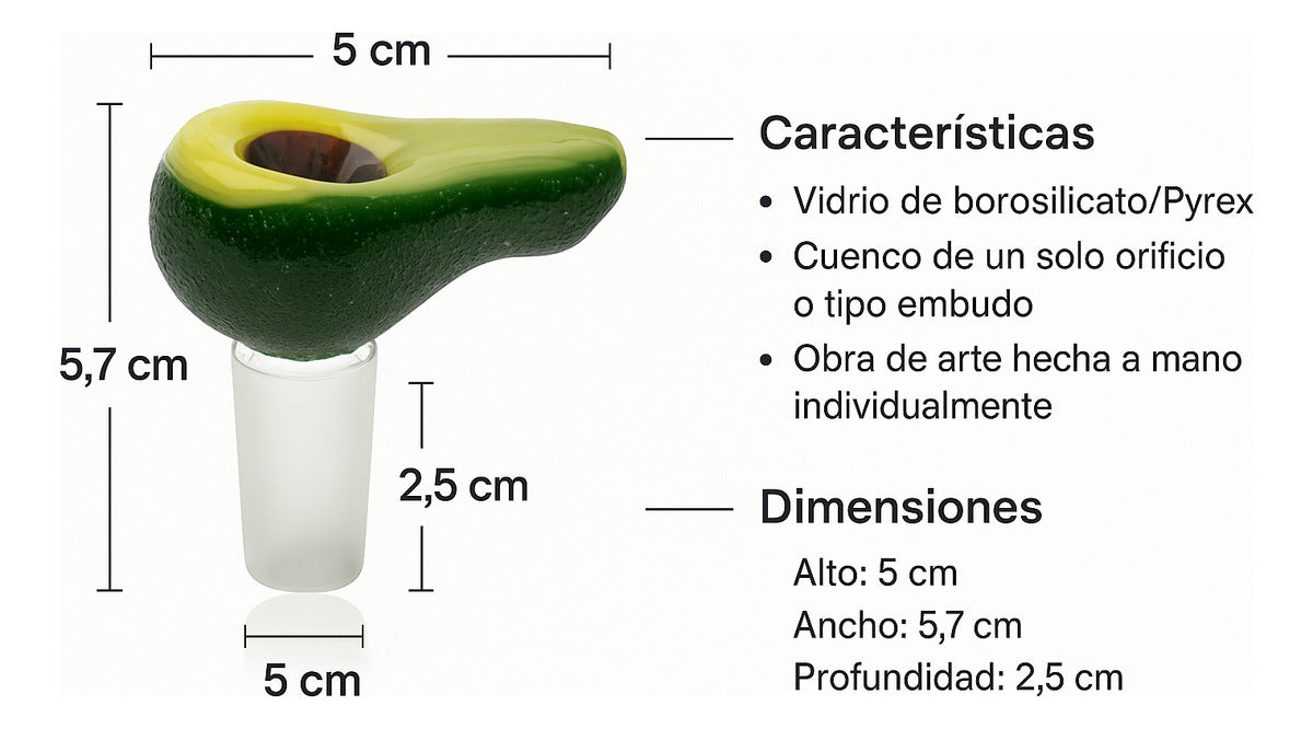 Pieza Para Bong Empire Glassworks Aguacate