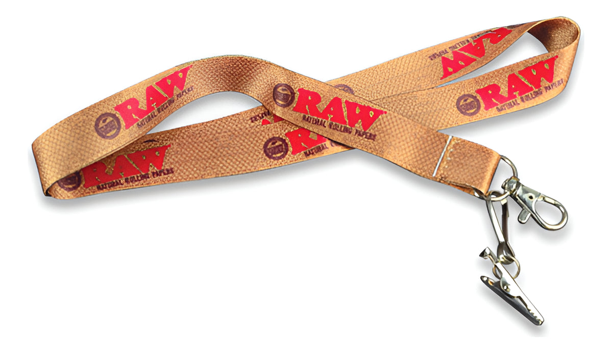 Cordon Crudo Raw Lanyard Con Cierre Giratorio