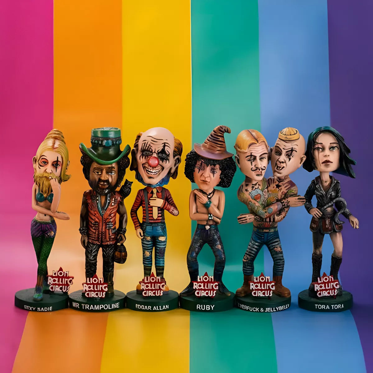 Muñeco Silverfuck & Jellybelly Coleccion Lion Rolling Circus