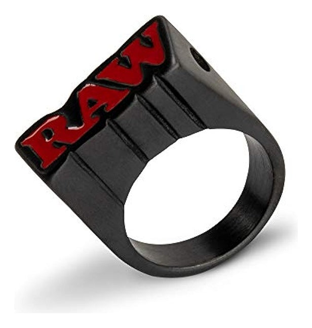 Anillo Raw  Ahumado Negro Crudo Tamano 10
