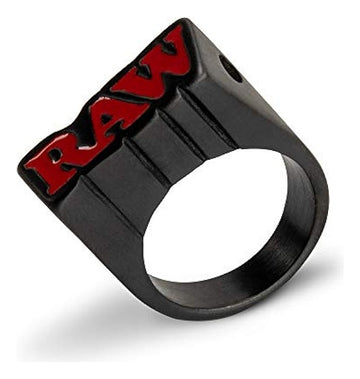 Anillo Raw  Ahumado Negro Crudo Tamano 10