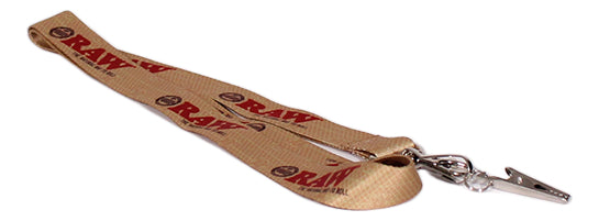 Cordon Crudo Raw Lanyard Con Cierre Giratorio