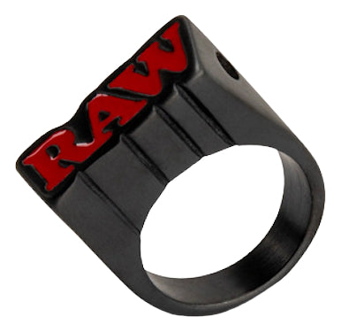 Anillo Raw  Ahumado Negro Crudo Tamano 10
