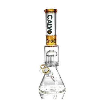 Bong Calvo Glass Tree Perc 7mm Grosor Ambar