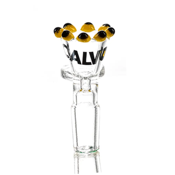 Bong Calvo Glass Quemador Perla Amarillo 14 Mm