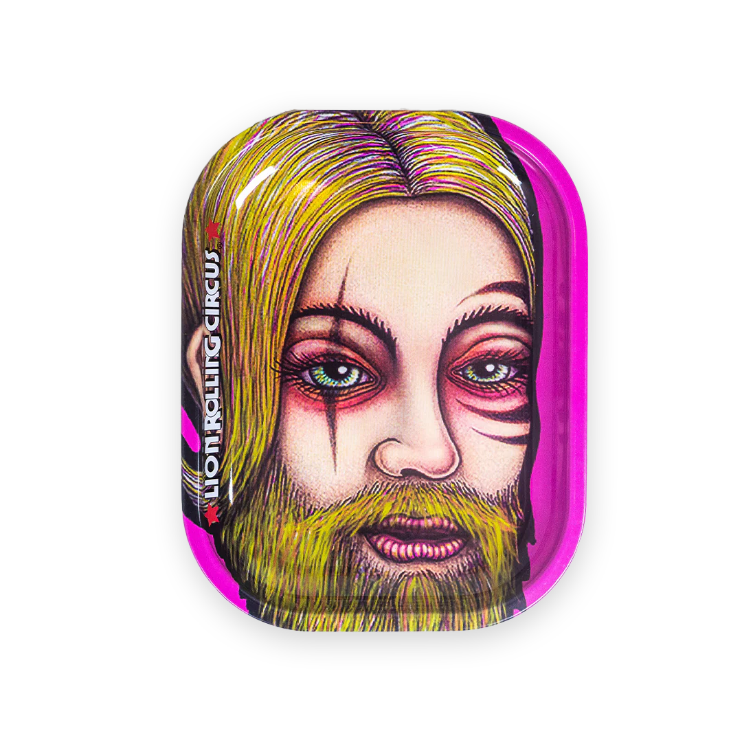 Charola Mediana De Metal Brasil Lion Rolling Circus