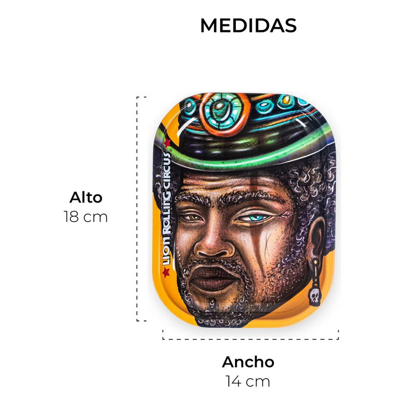 Charola De Metal Bandeja Chica Full Print Lion Rolling Circus