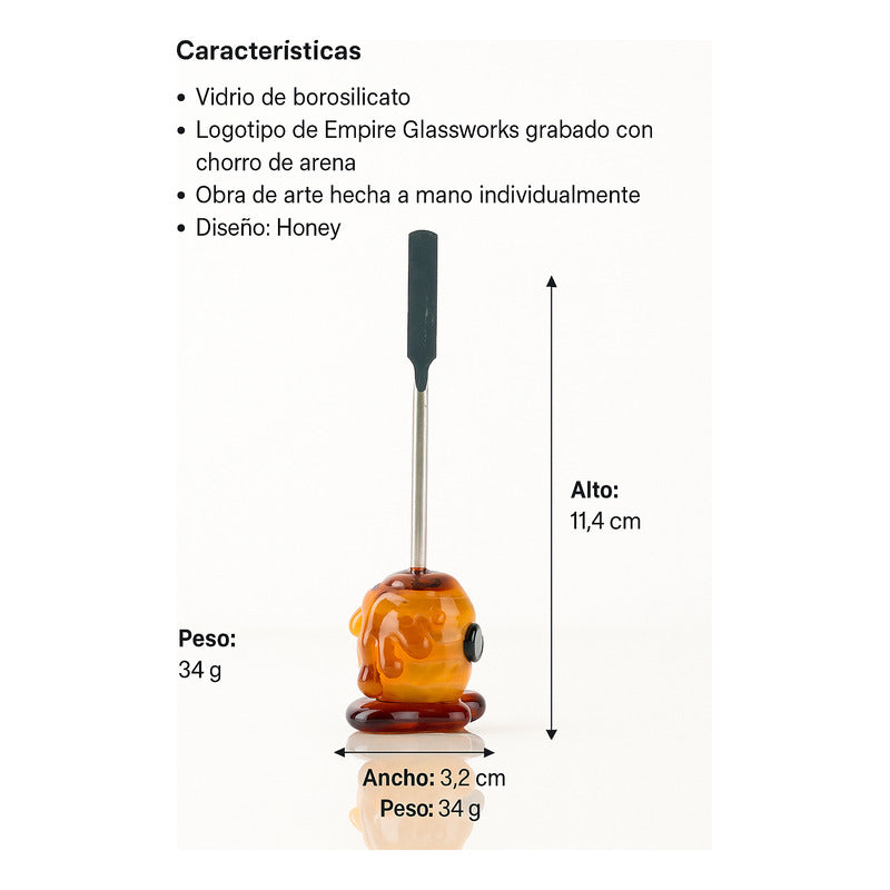 Dabber Espatula Diseño Empire Glassworks Honey