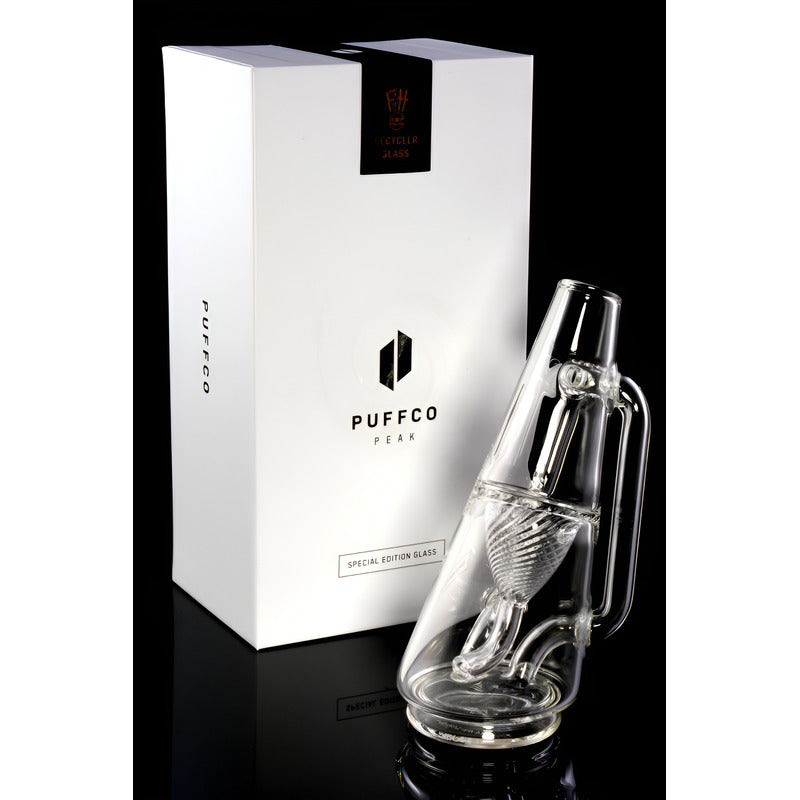 Glass Puffco Peak Ryan Fitt Recycler Special Edition Glass Recycler Blanco