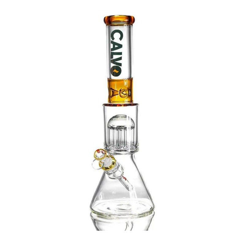 Bong Calvo Glass Tree Perc 7mm Grosor Ambar Tree Amarillo