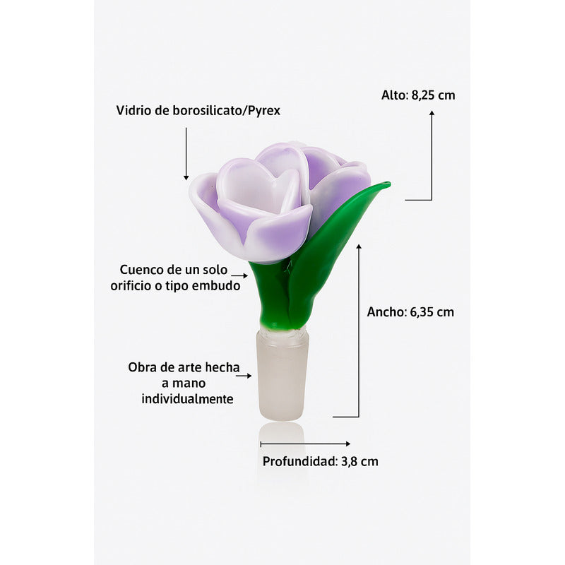 Pieza Para Bong Empire Glassworks Tulipan Tulipán