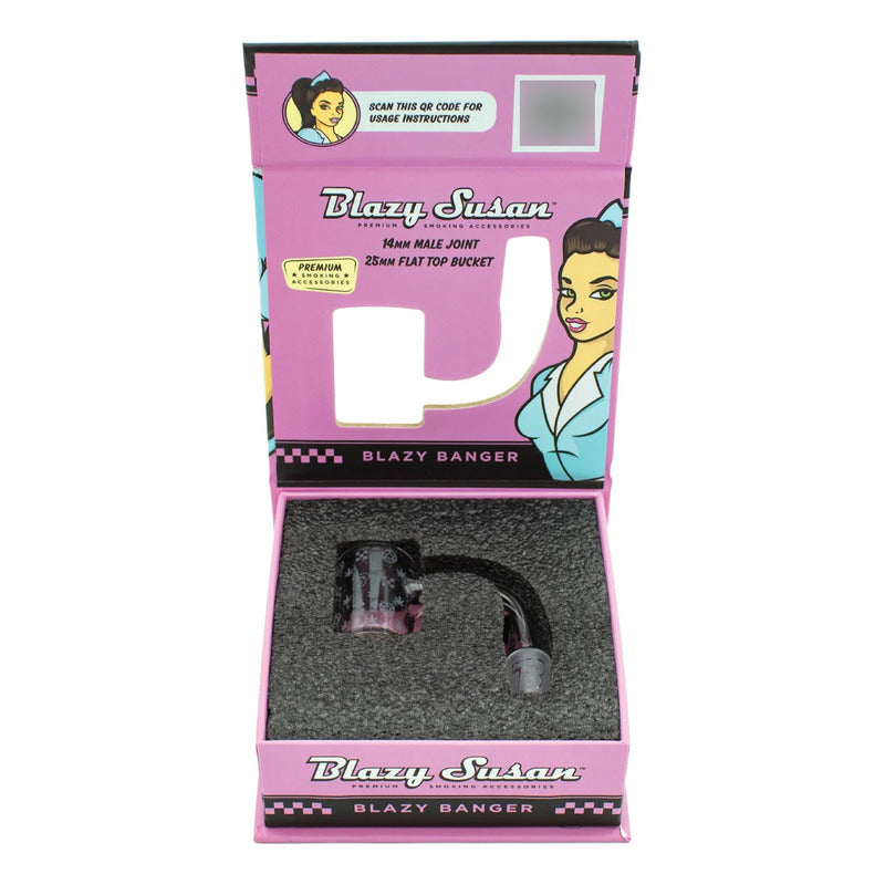 Banger De Cristal 14mm Bong Blazy Susan Claro