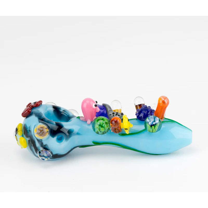 Bong Empire Glassworks Pipa Gran Barrera De Coral Gran Barrera Coral Azul Claro
