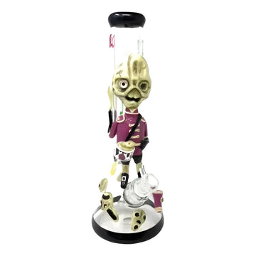 Ice Bong De Vidrio De Zoombie Tamborero (agua)