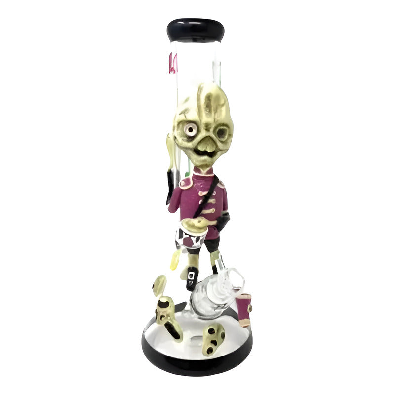 Ice Bong De Vidrio De Zoombie Tamborero (agua)