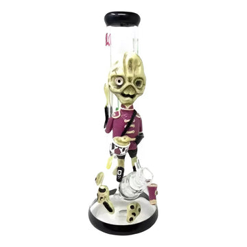 Ice Bong De Vidrio De Zoombie Tamborero (agua)