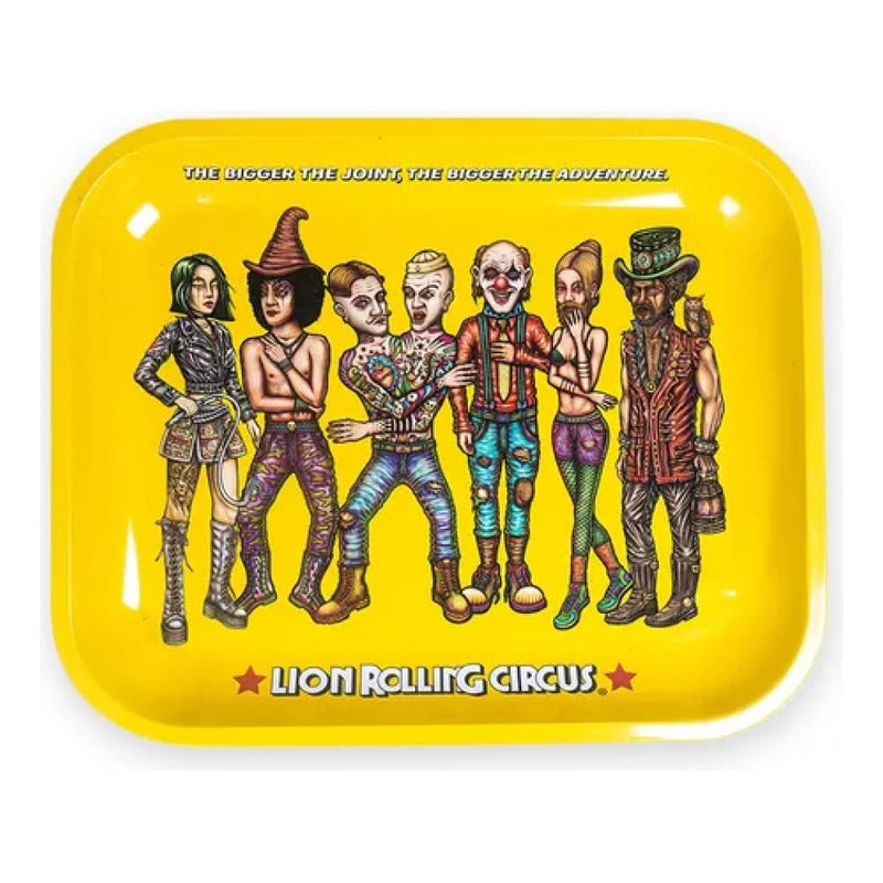 Charola De Metal Bandeja Grande Lion Rolling Circus