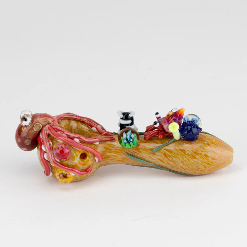 Bong Empire Glassworks Pipa Kraken Kraken Coral