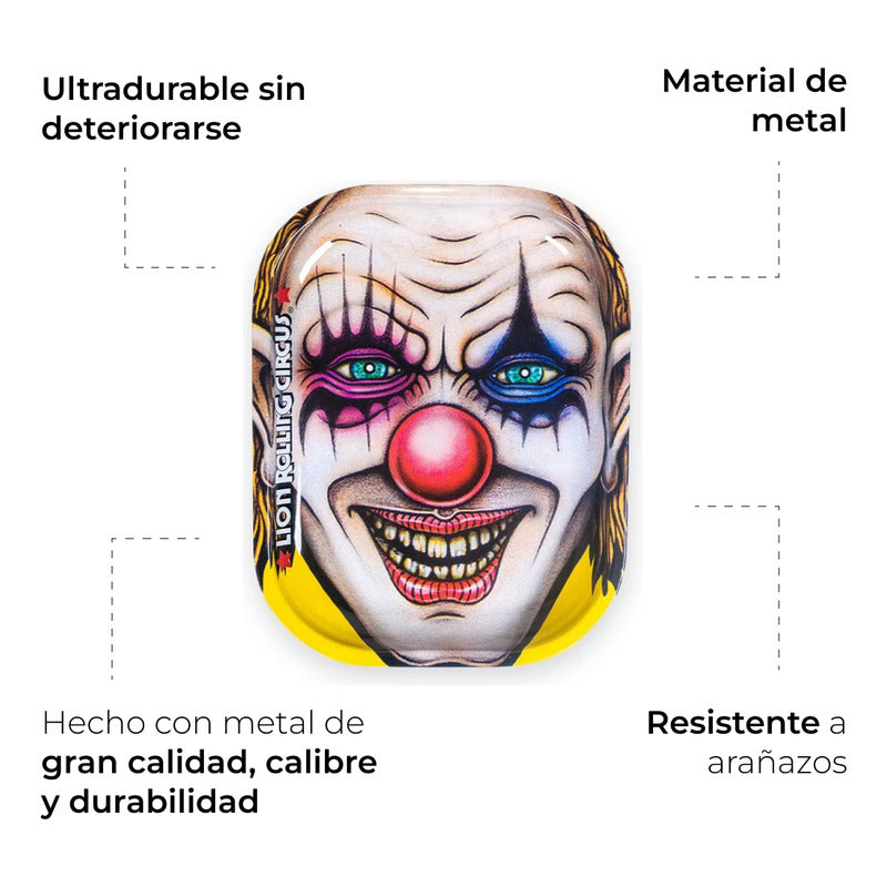 Charola De Metal Bandeja Chica Full Print Lion Rolling Circus