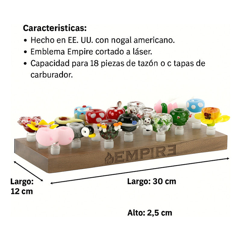 Exhibidor Para Bong De Madera Empire Glassworks Exhibidor