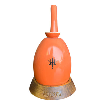Pipa Bong Macusi Ceramica Artesanal Bubbler Naranja