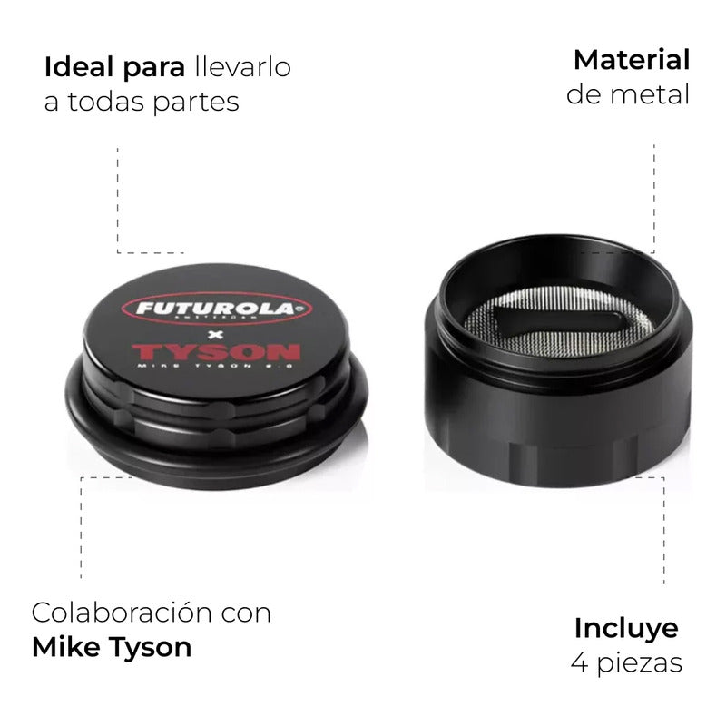 Grinder Grande 4 Piezas Futurola X Mike Tyson 2.0