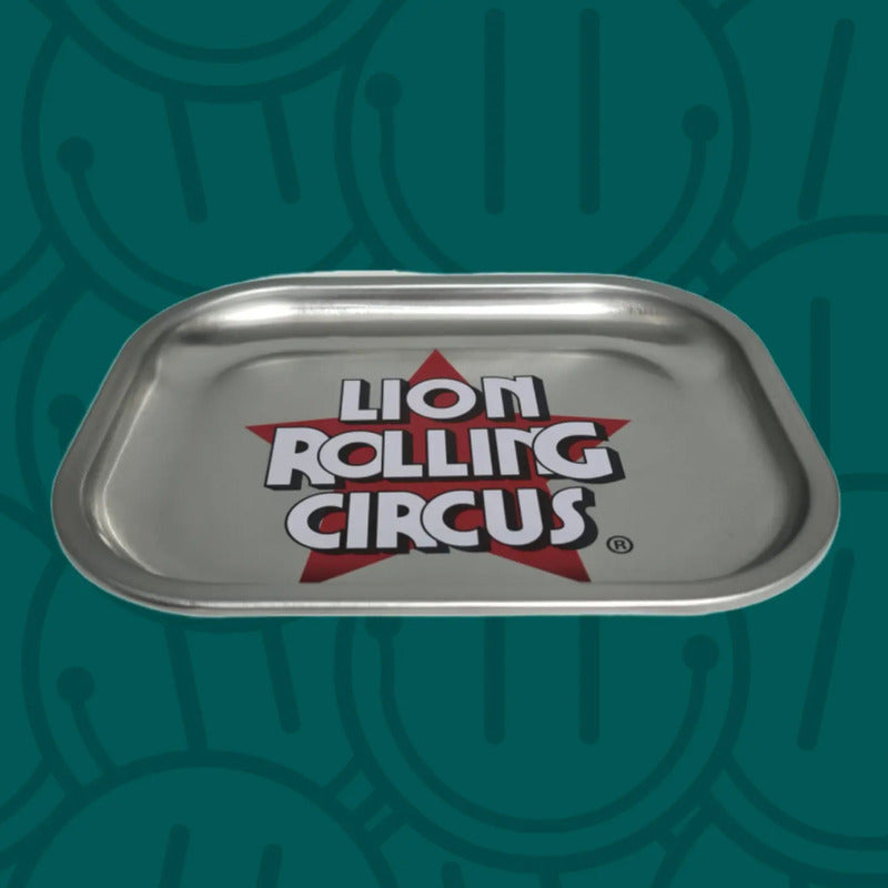 Charola De Metal Chica Silver Lion Rolling Circus