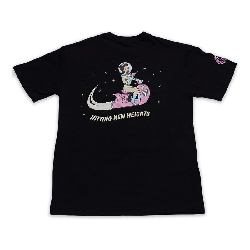 Playera Negra Hitting New Heights Blazy Susan