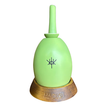 Pipa Bong Macusi Ceramica Artesanal Bubbler Verde Claro