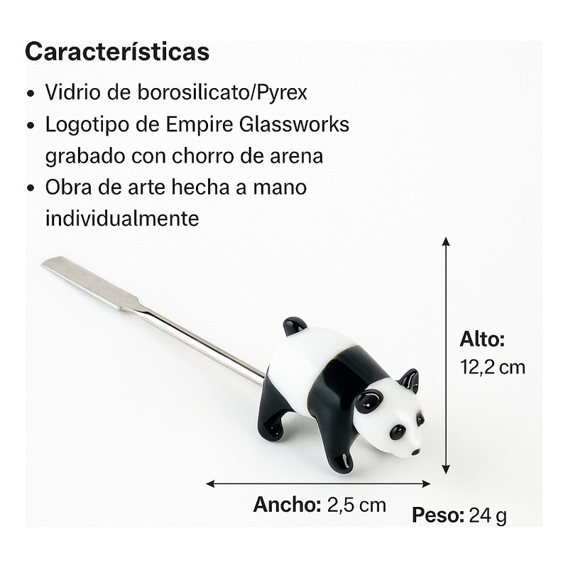 Dabber Espatula Diseño Empire Glassworks Panda