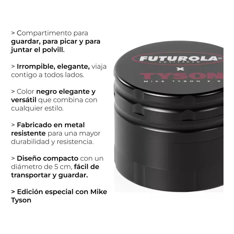 Grinder Grande 4 Piezas Futurola X Mike Tyson 2.0
