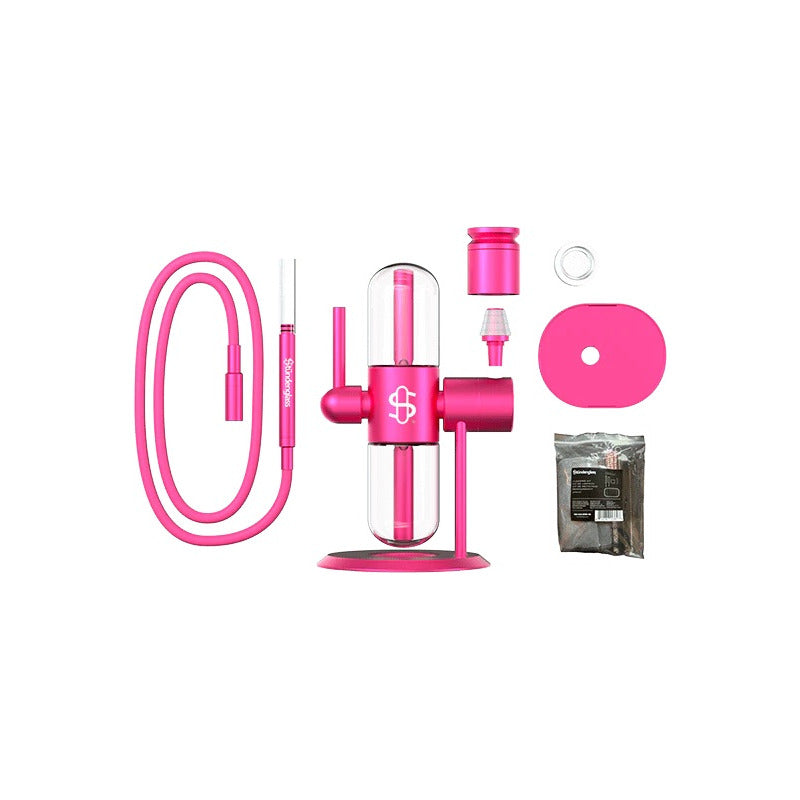 Stündenglass® Gravity Infuser Hookah 360° Rosa Kompact Narguile
