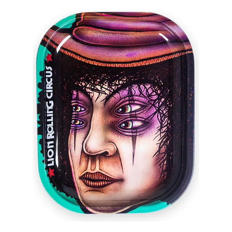 Charola De Metal Bandeja Chica Full Print Lion Rolling Circus